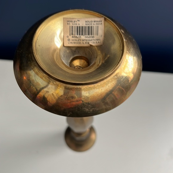 Solid Brass Vintage Candle Holder - Made in USA - Picture 4 of 5